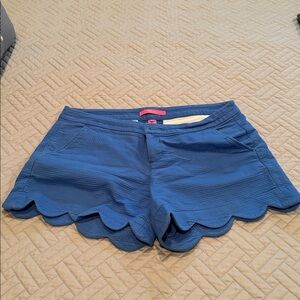 Lilly Pulitzer Blue Scalloped Shorts